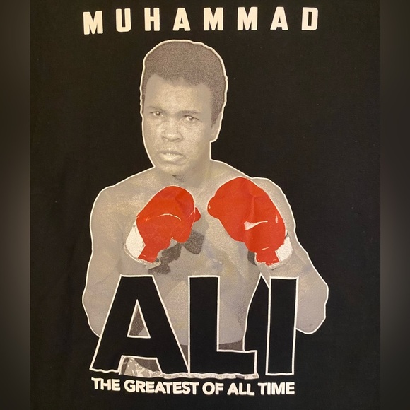 Muhammad Ali Men's Black T-Shirt The Greatest of All Time Graphic Size XL - NWOT - Picture 4 of 8
